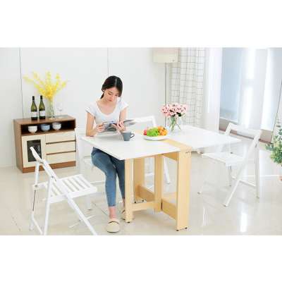 Gcon wooden foldable dining table with fast delivery